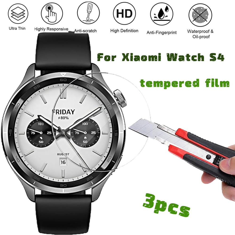 3 шт., защитная пленка для сма – обзор и цена Xiaomi Smartwatch S4 Accessories
