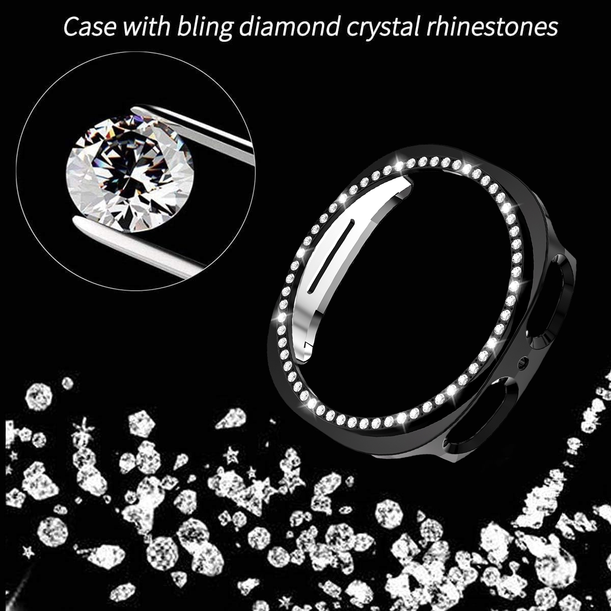 Блестящий чехол Diamond Bling  – обзор и цена Samsung Smartwatch Accessories