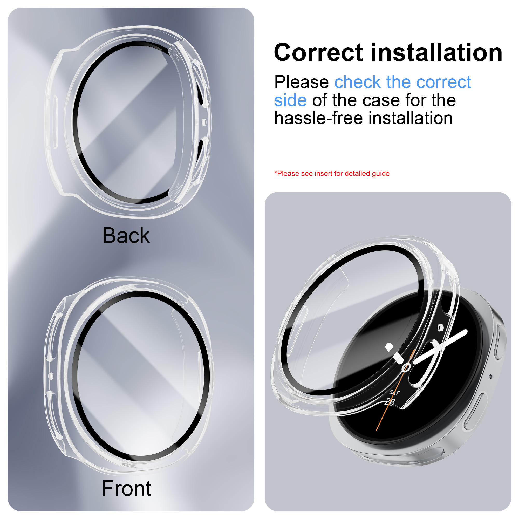 Закаленное стекло + чехол для  – обзор и цена Samsung Smartwatch Accessories