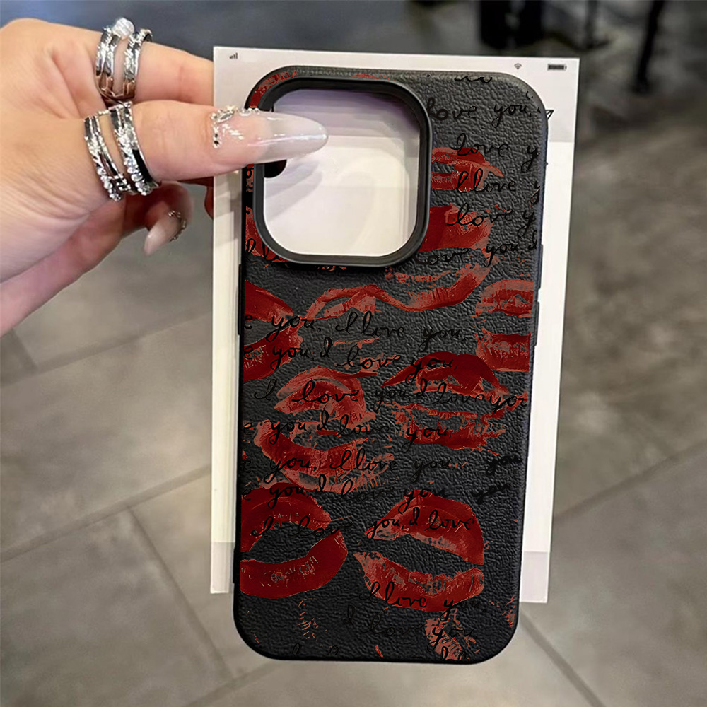 Ярко-красный кожаный чехол для – обзор и цена Apple Iphone 15 Pro Max